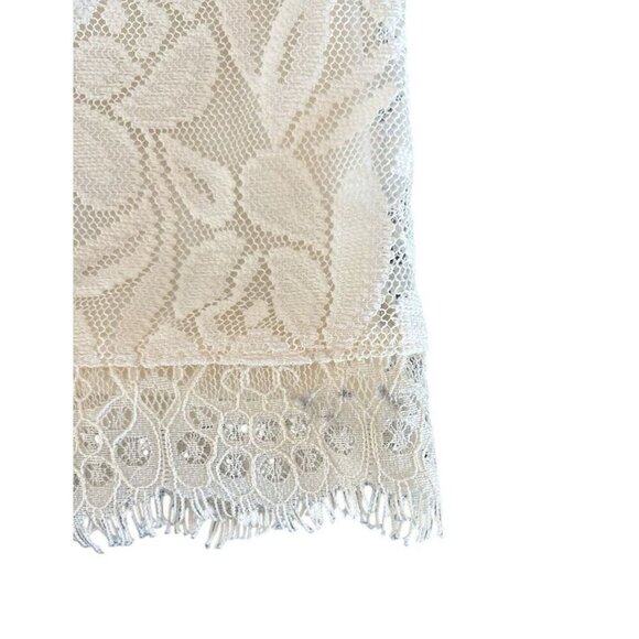 London Times White Ivory Lace Dress Bridal Shower Wedding Size 4 - Picture 14 of 15